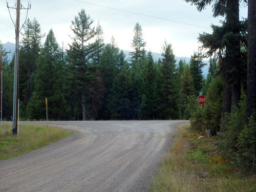 GDMBR: We are arriving back to Highway 83 (near Condon, Montana).